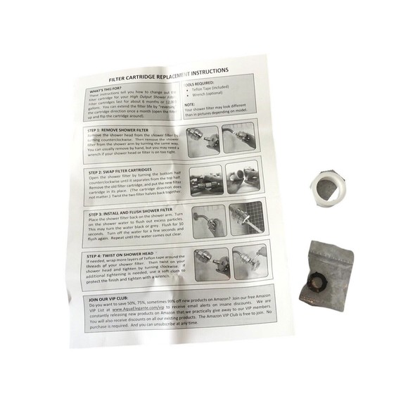 New Shower Water Filter For Showerhead by Aqua Elegante Chrome Opened Box - Picture 3 of 12